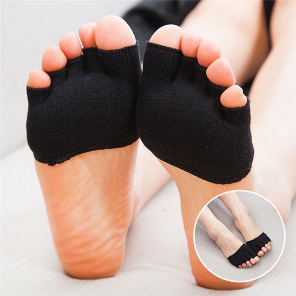 1 par Svetteabsorberende Usynlig myk fotpleie Unisex forfot Nå Nude 9*6cm