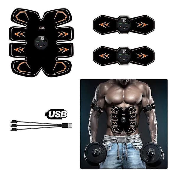 Abs Stimulator Muskeltoner Abs Stimulerende Bælte Abdominal Toner Træningsenhed Til Mænd Kvinde Mave/arm