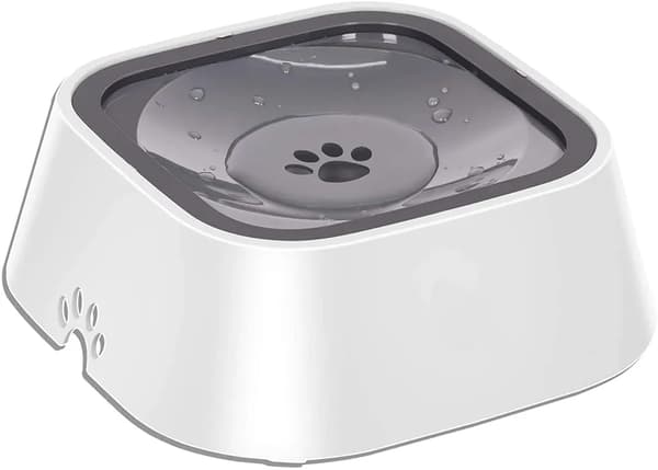 Hundskål Vattenskål Inget spill Långsam drickande Halkfri vattendispenser 1,5L