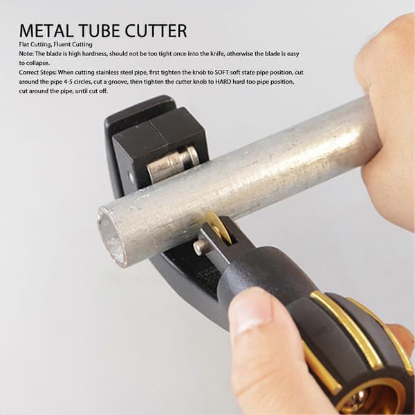 Rørkutterverktøy Multifunksjonell Mini Rørkutter i Stål for Rustfritt Stål Kobber Aluminium Rør Under 1mm Tykkelse