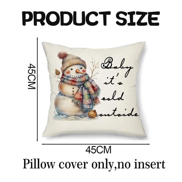 4 stk putetrekk Snowflake Juletre jul