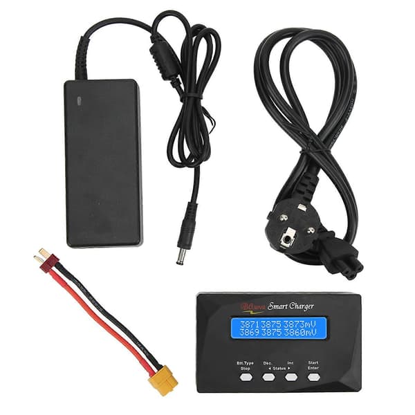 Batteripakke Balanselader 60W Automatisk Justering Digital Batteribalanselader Utlader 100-240V EU-plugg