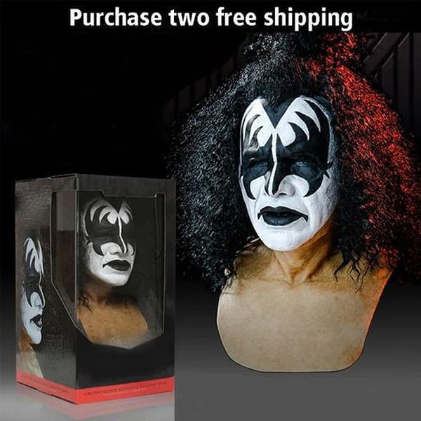 Samurai Steampunk KISS Gene Simmons Kombination Halloween Party Shut up face