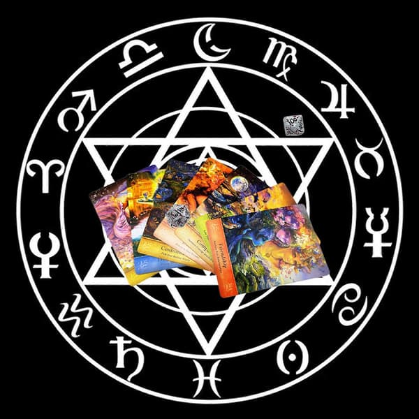 Ikke-vævet Tarot Pad Dug Rune Spådom Alter Tarot Patch Borddækning
