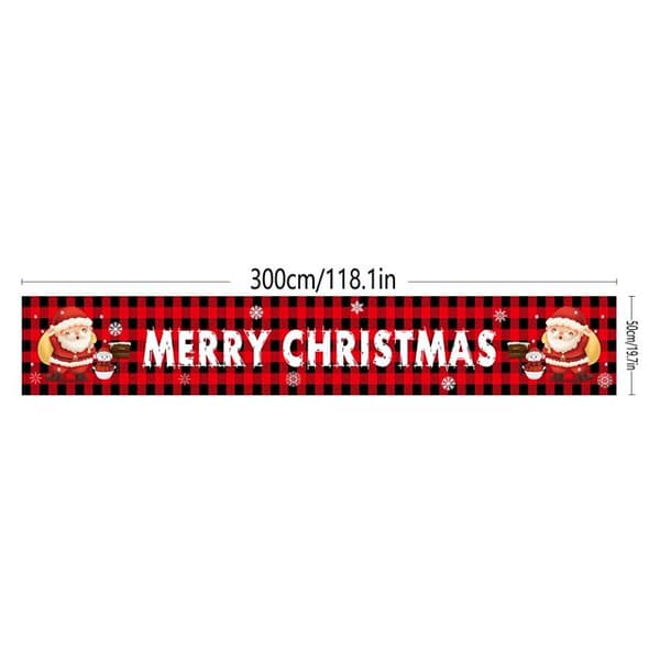 Juleverandaskilt, God Jul-banner, Hengende bannere