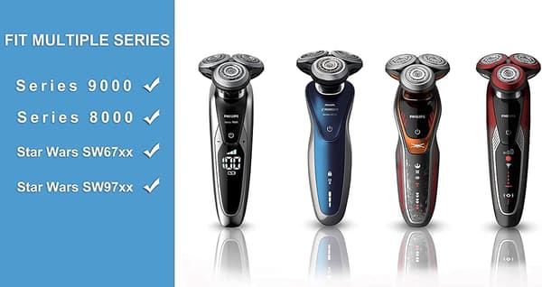 SH90/62 barberhode for Philips barbermaskinserie 9000 3 bitar