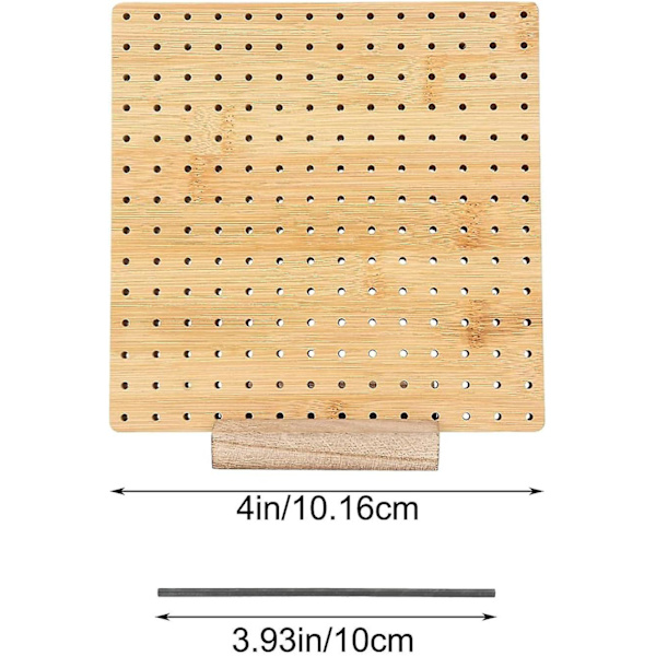 Blockeringsbräda, blockeringsbrädor för virkning, rutor blockeringsbräda för stickning och virkprojekt Handgjord stickning med stickbas i trä 4 inches
