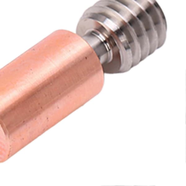 2 STK Heatbreak Tube Ti-legering Gren Design Termisk Modstand M6 Gevind Halsrør til Ender 3 S1 3D Printer Ti-legering Kobber