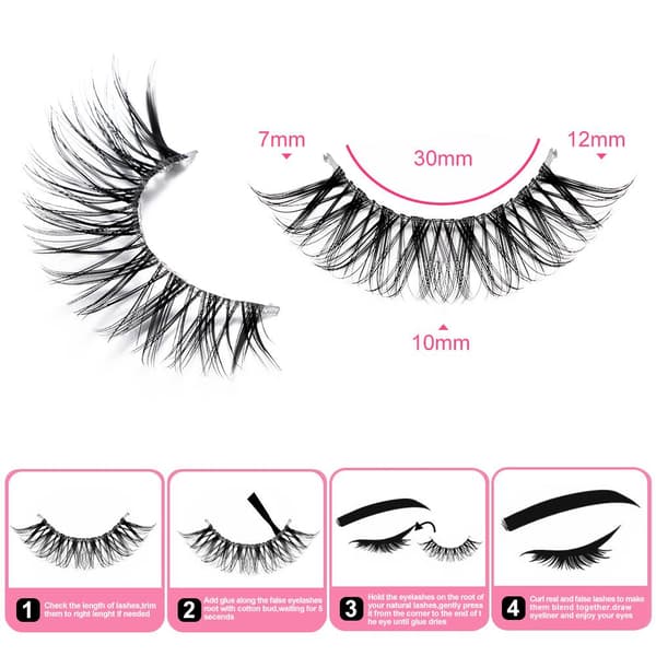 Irtoripset Faux Mink Lashes Tekoripset