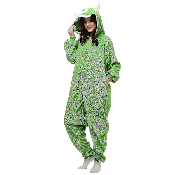 Wazowski Tecknad Kostym Haoween Ju Onesies Pysch Cospay Pyjamas L l