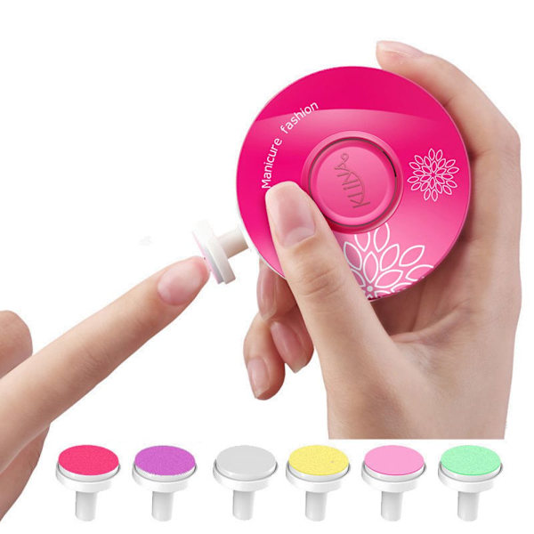 7ST Elektrisk Nagelklippare Nagelklippare GRÖN