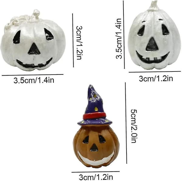 3st set Halloween-hartspumpa spökhusskalle Statydekoration