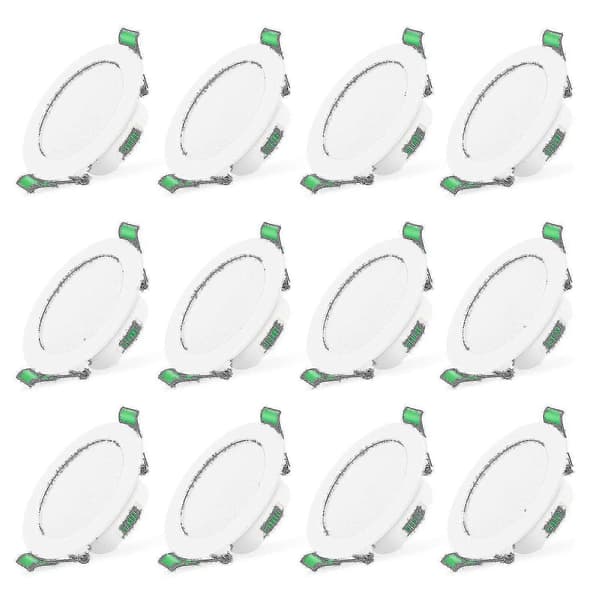 12 stk 7W Hvite LED Nedhengte Taklamper Slanke Spotlys Høy Kvalitet