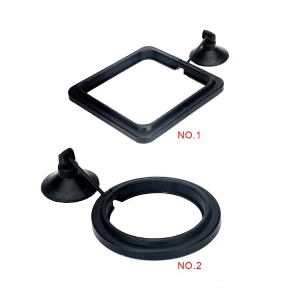 Akvarium fodringsring fisketank station flydende trug føder en Black2