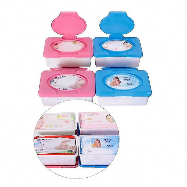 1st 80 ark tørr våt silkepapirboks Bærbar plast