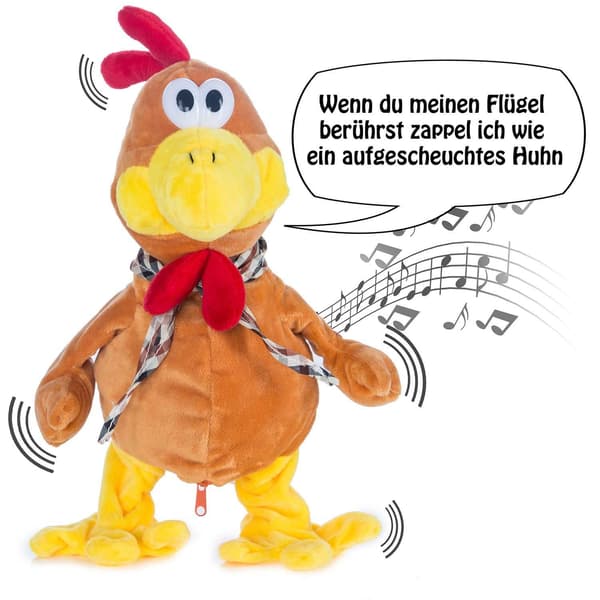 #all koseleke Dancing and Talking Rooster (plysjleke, syngende ro#