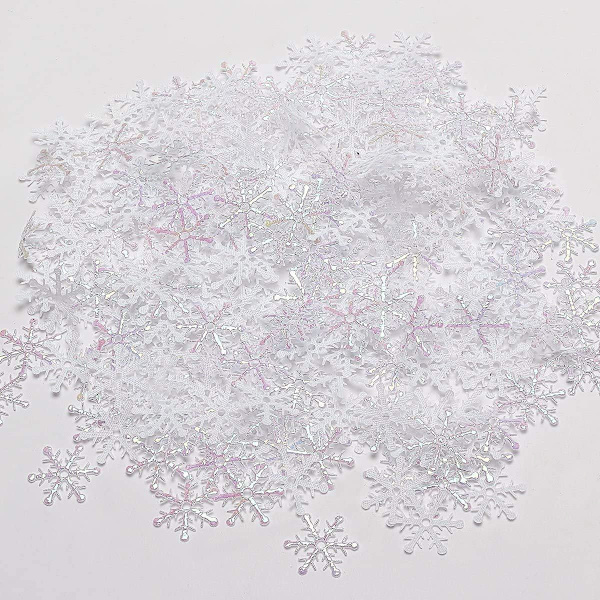 1200 st Simulering Snowflake Artificiell Snowflake Plast Snowfl