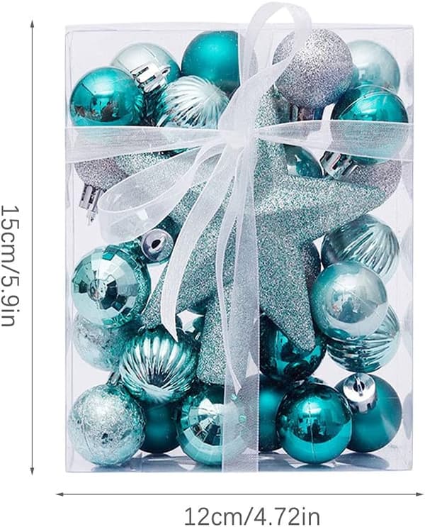 Boules de Noël, 30 boules de sapin de Noël de 3 cm, utsmyckningar