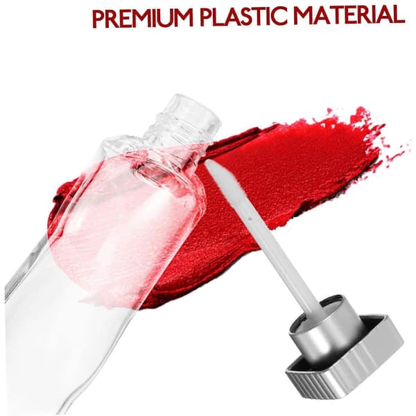 6 stk. leppestift tomme tuber påfyllbare lipgloss-tuber lipgloss-beholdere lipgloss-flasker leppepomade-tuber tomme lipgloss-tuber leppepomade-flaske plast,