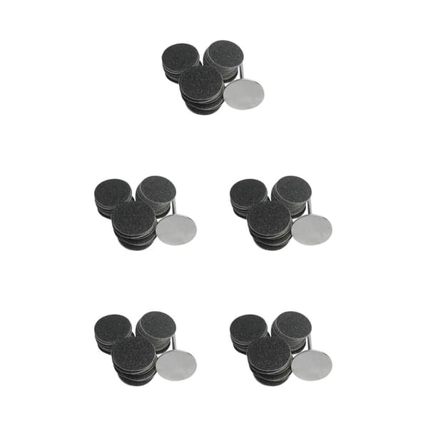 1/2/3/5 Erstatningsputer for elektrisk fotfil Effektiv og 25mm 80Grit 50 pcs 5PCS