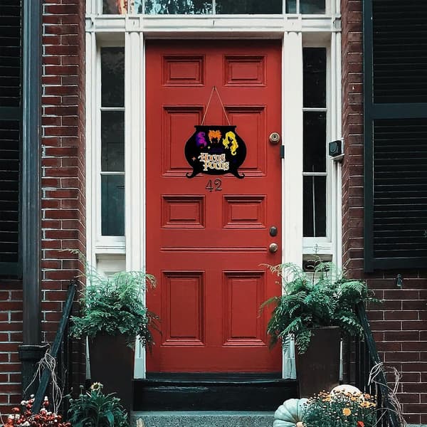 Halloween Dekor Hocus Pocus Dørskilt, Halloween Dekor Hocus Pocus Dekor