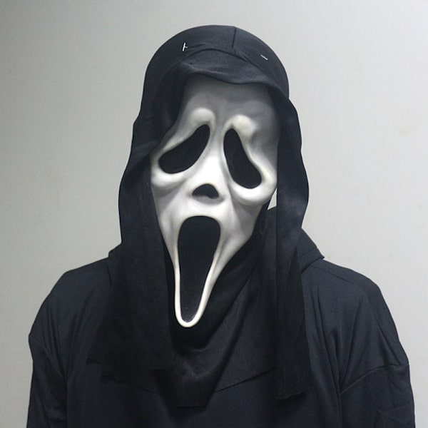 Ghost Face Scream -kauhunaamio, Halloween Killer Cosplay -asu