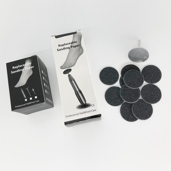 1/2/3/5 Sähköisen jalkaraspin vaihtotyynyt tehokas ja 25mm 150Grit 50 pcs 1 Pc
