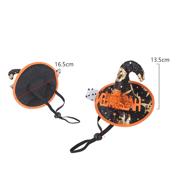 Kattdräkter Outfit Cat Bat Wings Wizard Witch Hat Cape style 2