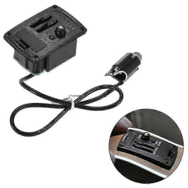 Uk-300T Ukulele Piezo Pickup Preamp 2-bånds EQ Equalizer Ukulele Pickups Tuner System