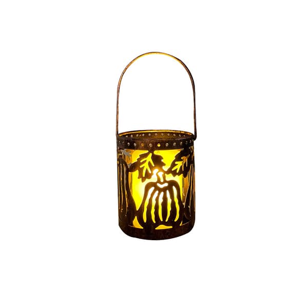 LED Halloween dekorativa lampor brons pumpa