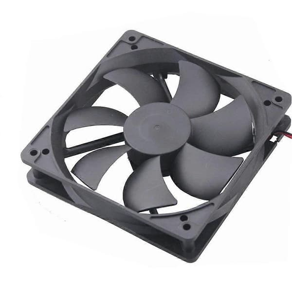 DC Køleblæser Børsteløs Blæser Computer Blæser Kabinet 5 tommer Kugleleje Udstødningsblæser 12025 120mmx120mm x25mm (DC12V 0.33A)