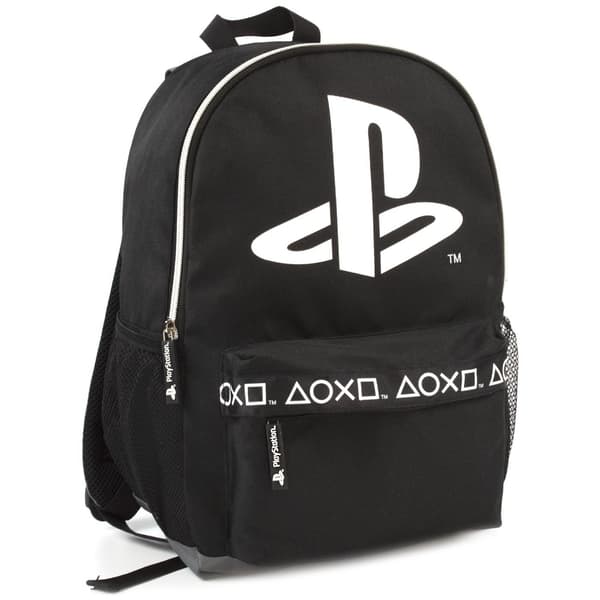 Sony Playstation Barn/Barn Logotyp Ryggsäck  Svart/Wh Black/White One Size