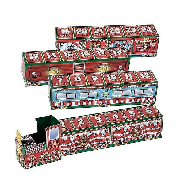Jul adventskalender North Pole Elf Train Blind Box Ornaments Barnleke