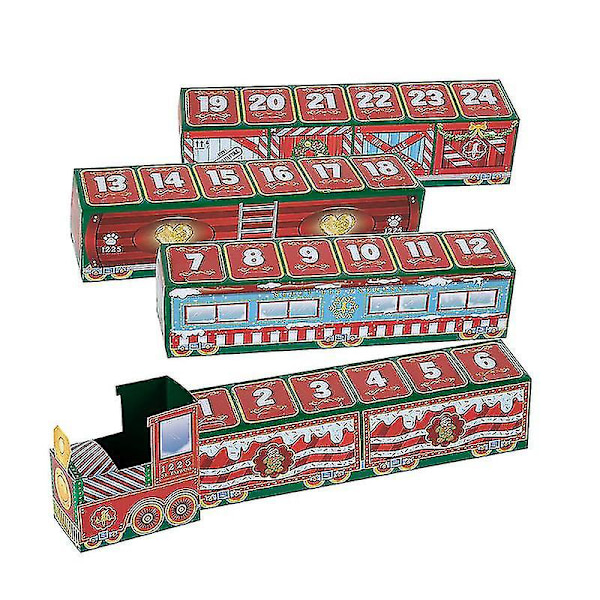 Julekalender North Pole Elf Train Blind Box Ornamenter Børnelegetøj