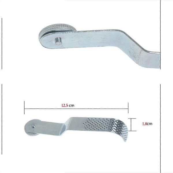 Däcklappsrasp-skydd, användbar metallraspfil för däck, verktyg för däckreparationssats, cykelreparationsutrustning (Silver)