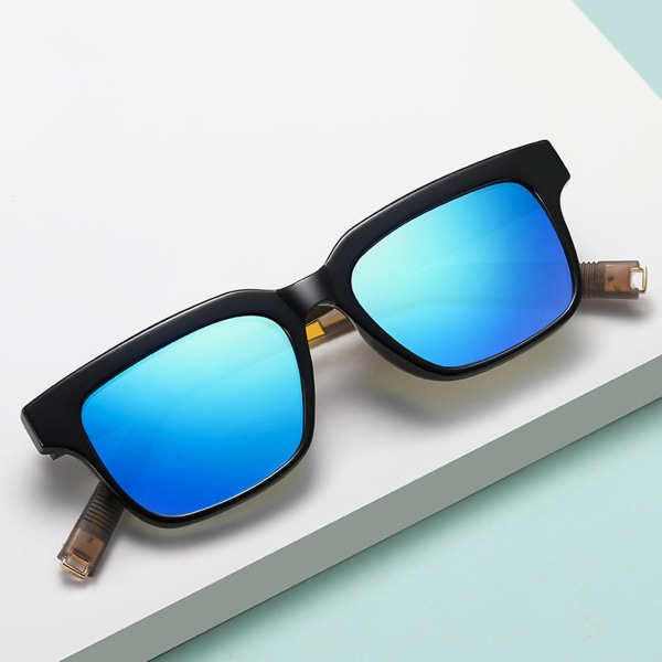 Universal Unisex fyrkantiga Anti Uv-glasögon Uv400 Klara Sommarglasögon Körsolglasögon Qinhai Leopard Brown