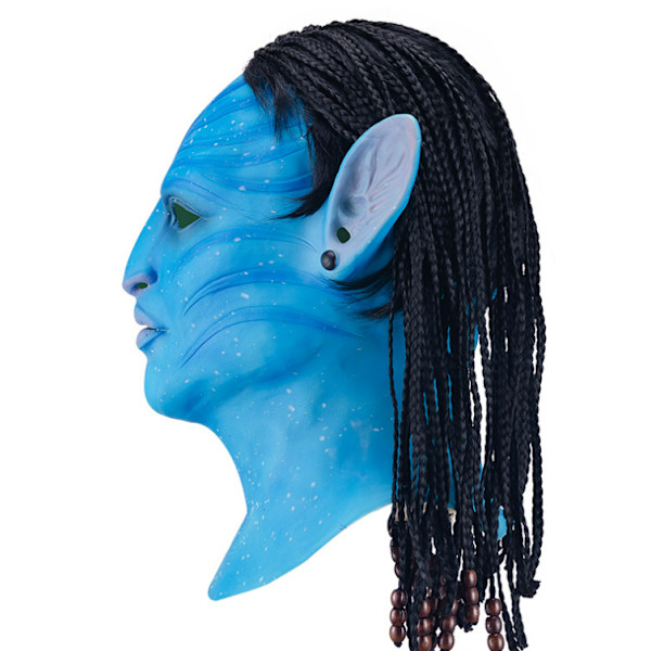 Halloween-mask latex-huvudbeklädnader lysande samma Avatar-huvudbeklädnader rollspel bardans COS (kvinnliga modeller)
