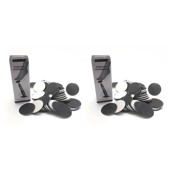 1/2/3/5 Erstatningspuder til elektrisk fodfil Effektiv og 5mm 80Grit 100 pcs 2PCS