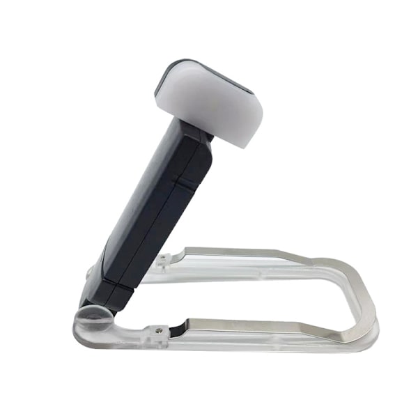 Valkoinen Mini LED Clip Book Light USB Ladattava kirjan lukuvalo