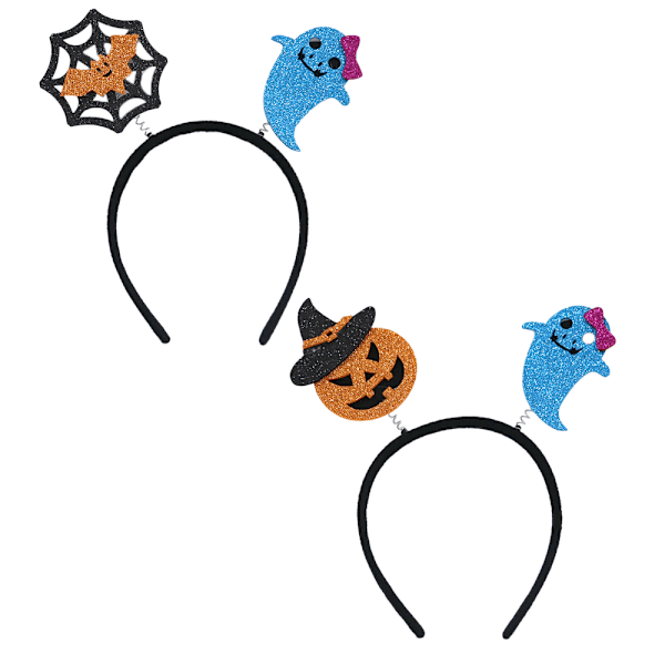 Halloween Edderkop Spøgelse Græskar Hårbøjle Djævel Pandebånd style 7