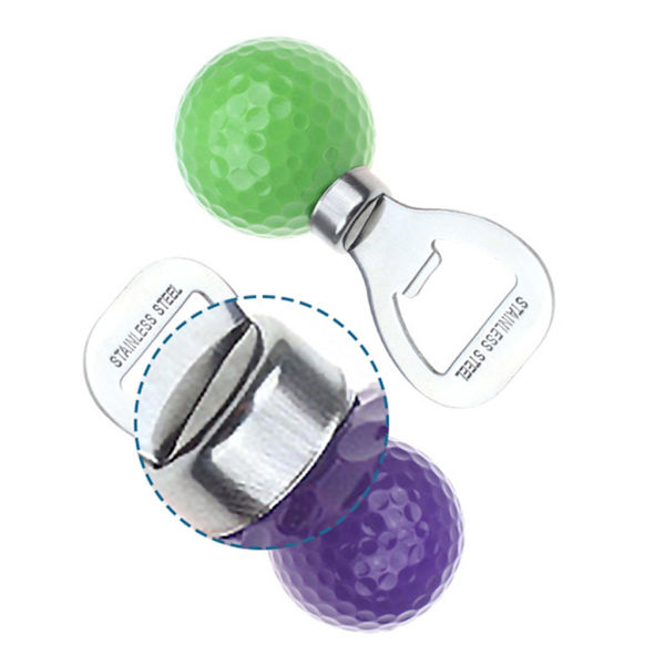 Golfbollsflasköppnare Golftema Ölflasköppnare Rolig kyl Ölöppnare Golfare Nyhet Present till golfälskare Verktyg Purple