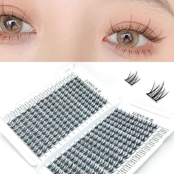 320 kluster individuella ögonfransar 3D 13MM 13MM 13mm
