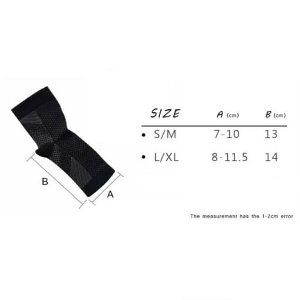 2 par fotstrømper Plantar Fasciitis kompresjonsstrømper L/XL