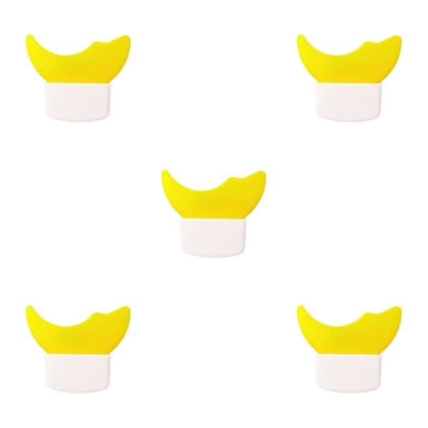 2/3/5 Multifunksjon Eyeliner Stensiler Silikon Mal Lazy Yellow 5.7 x 5cm 5Set