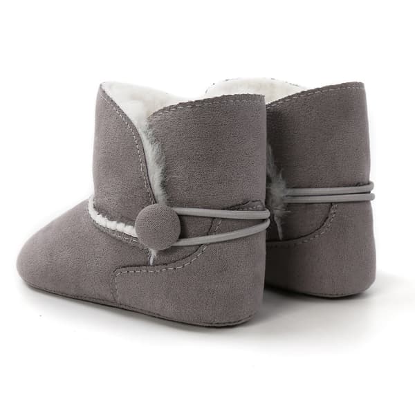 #13CM Fôrede Lær Barneboots Babysko Sko Polstret Varme#