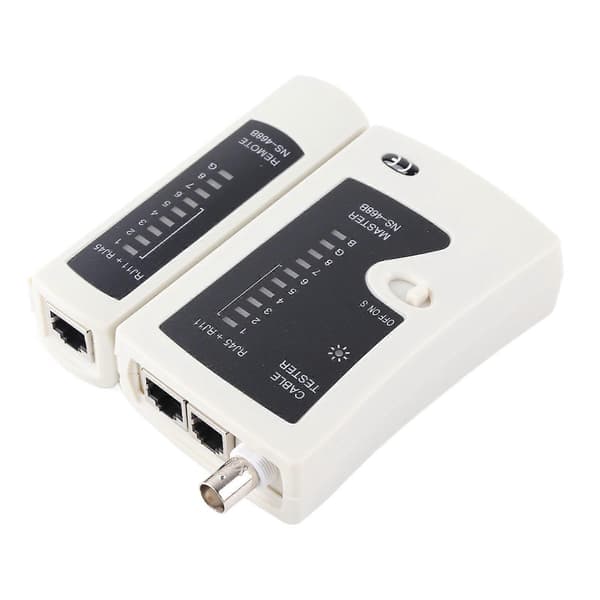 NS?468B BNC netværkskabeltester Universal Rj45 Rj11 ledningstestere med opbevaringspose DC 9V