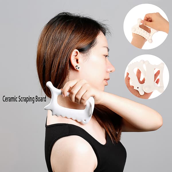 Keramisk skrapbräda skrapplatta Facial Gua Sha Tool A2
