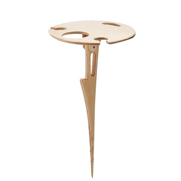 Udendørs vinbord foldbart mini træ picnicbord Wood
