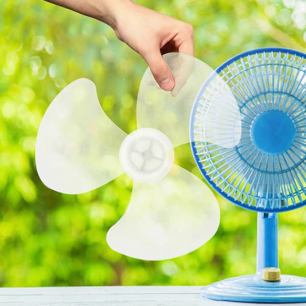 20 stk. Husholdningsplastik Ventilatorblad Reservedel Stående Bordventilator Bladmøtrikdæksel