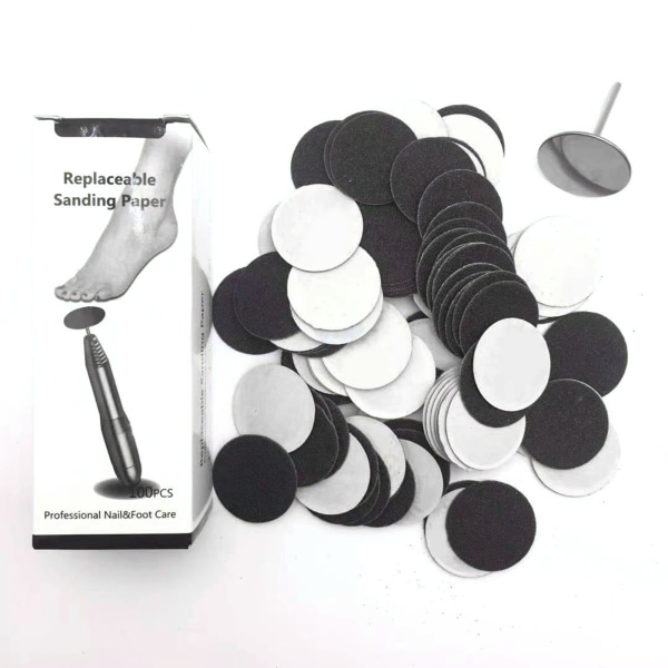 1/2/3/5 Sähköisen jalkaraspin vaihtotyynyt tehokas ja 25mm 240Grit 100 pcs 1 Pc